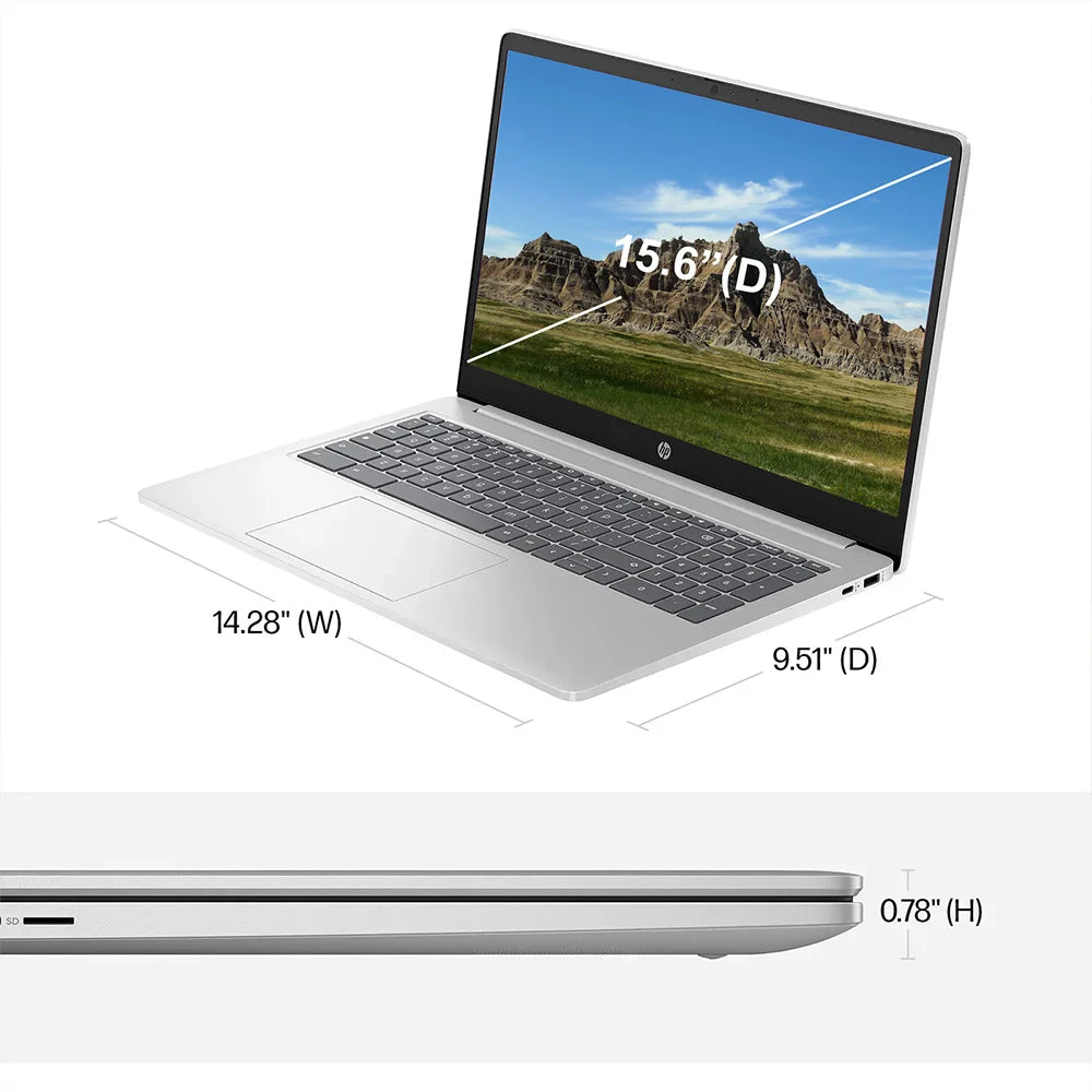 HP Chromebook Intel N200 Processor Chrome OS 8GB RAM 320GB