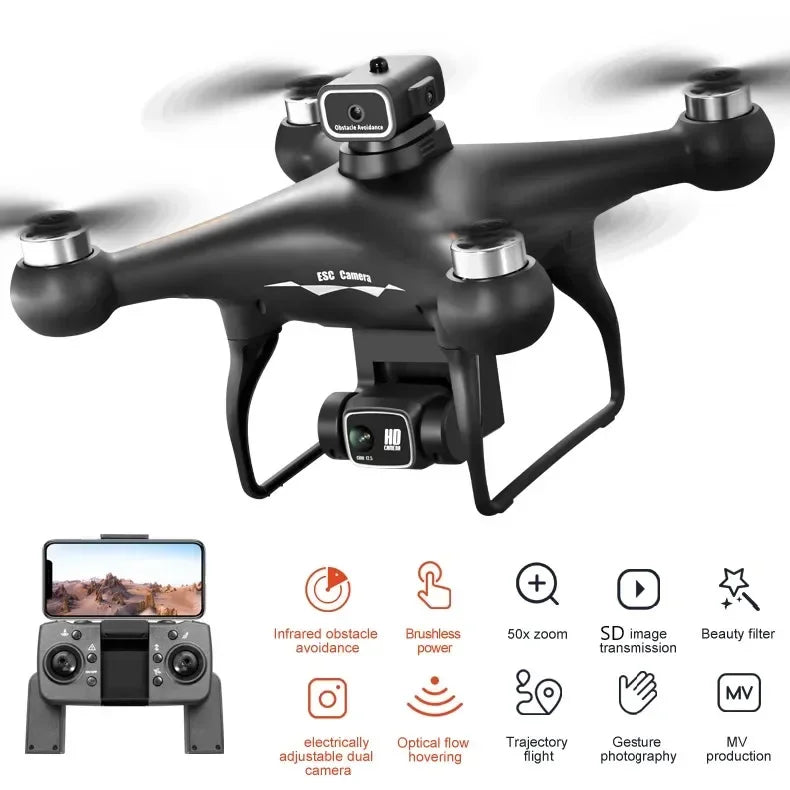 QJ S116 MAX Drone 8K Dual Camera Obstacle Avoidance