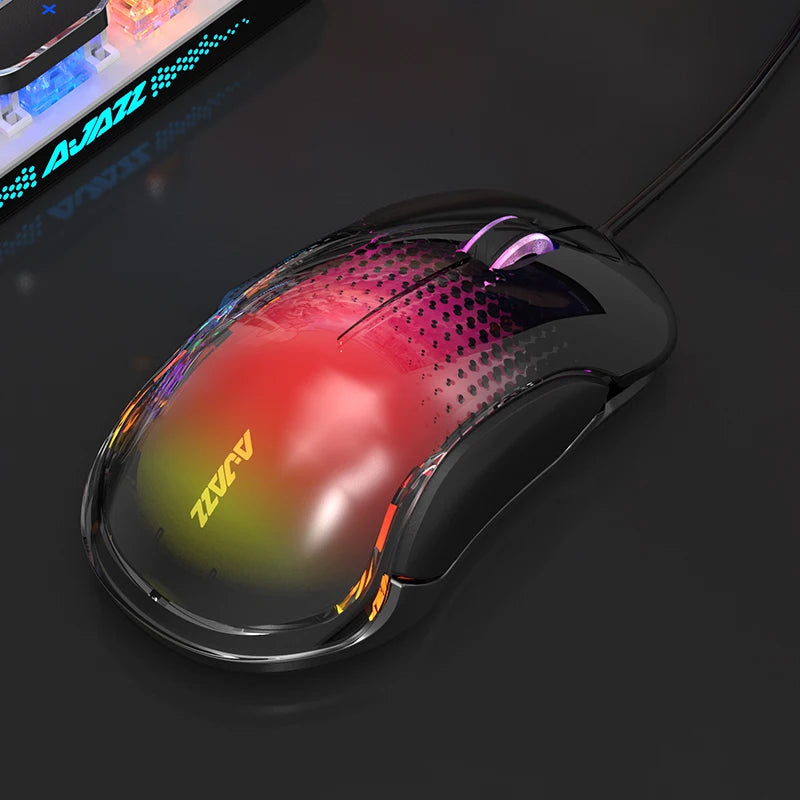 Ajazz J358 Gaming Mouse Wired USB C Backlit Esports
