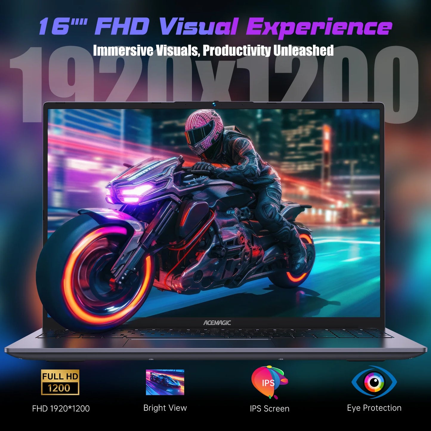 ACEMAGIC Ryzen 7 6800H Laptop 16GB RAM 512GB Windows11 Pro