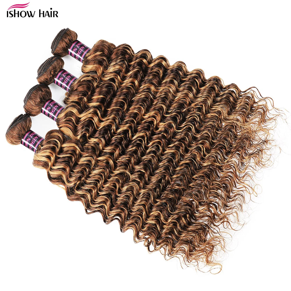 Ishow Hair Wave Bundles Remy Virgin Human Hair Extensions