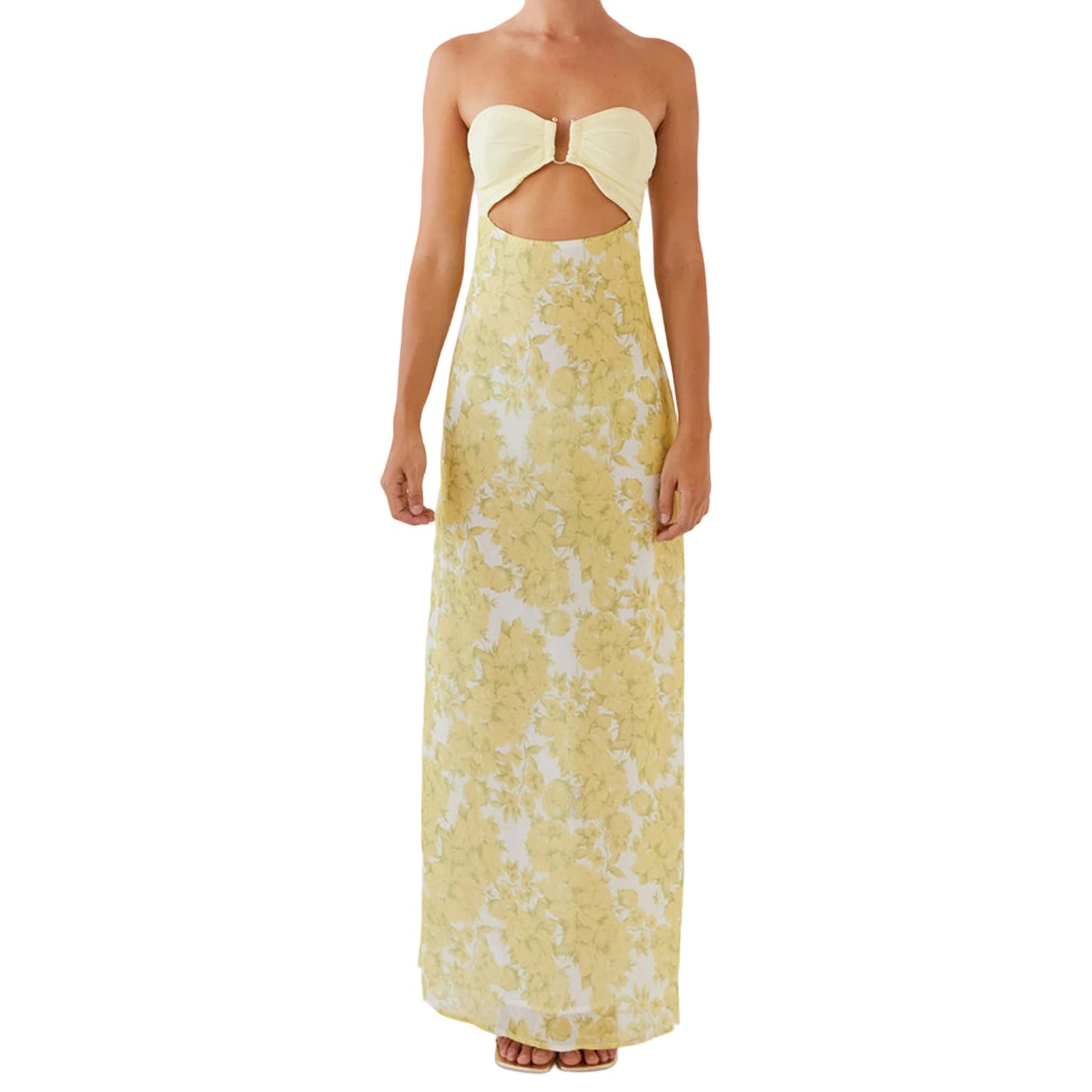 Hirigin Elegant Maxi Dress Off Shoulder Velvet Floral Dress