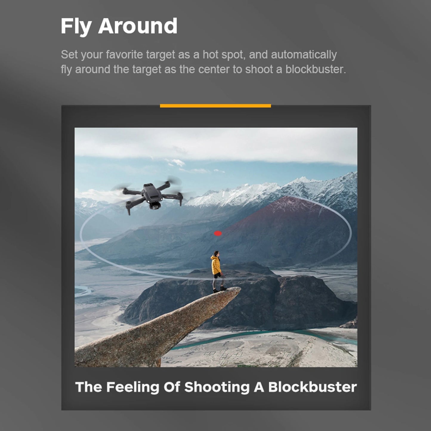 FLY SKY 4K RC Drone With Camera And Gesture Control