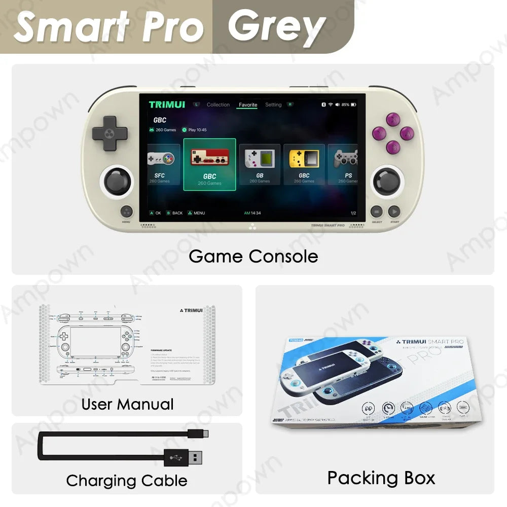 TRIMUICPU Trimui Smart Pro Handheld Game Console RGB