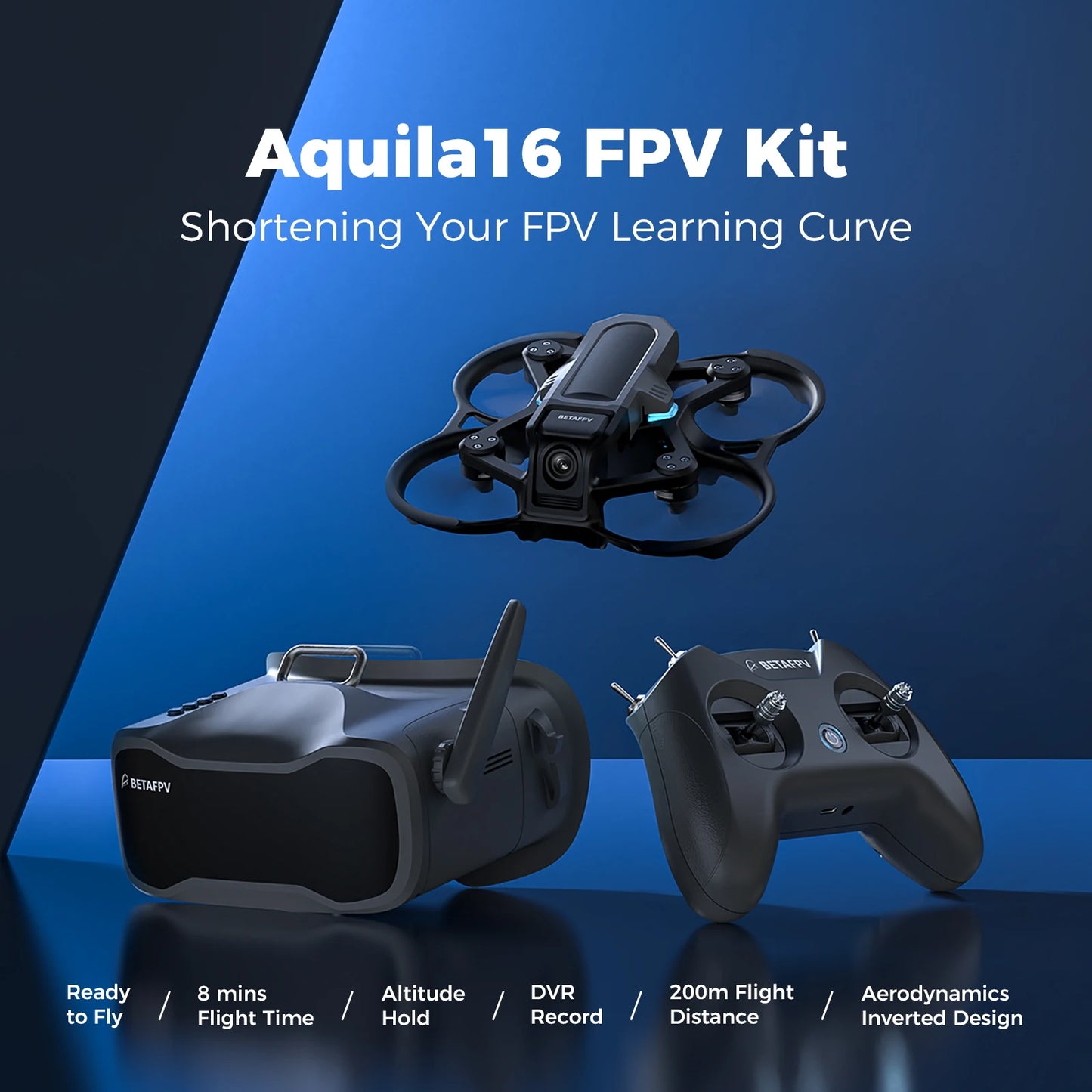 BETAFPV Aquila16 FPV Kit Brushless Racing Drone Indoor