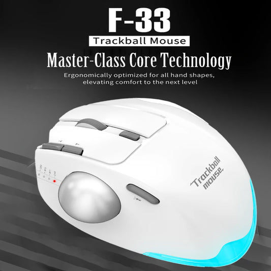 JOMAA Ergonomic Wireless Trackball USB Mouse 4800 DPI
