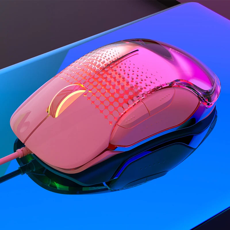 Ajazz J358 Gaming Mouse Wired USB C Backlit Esports