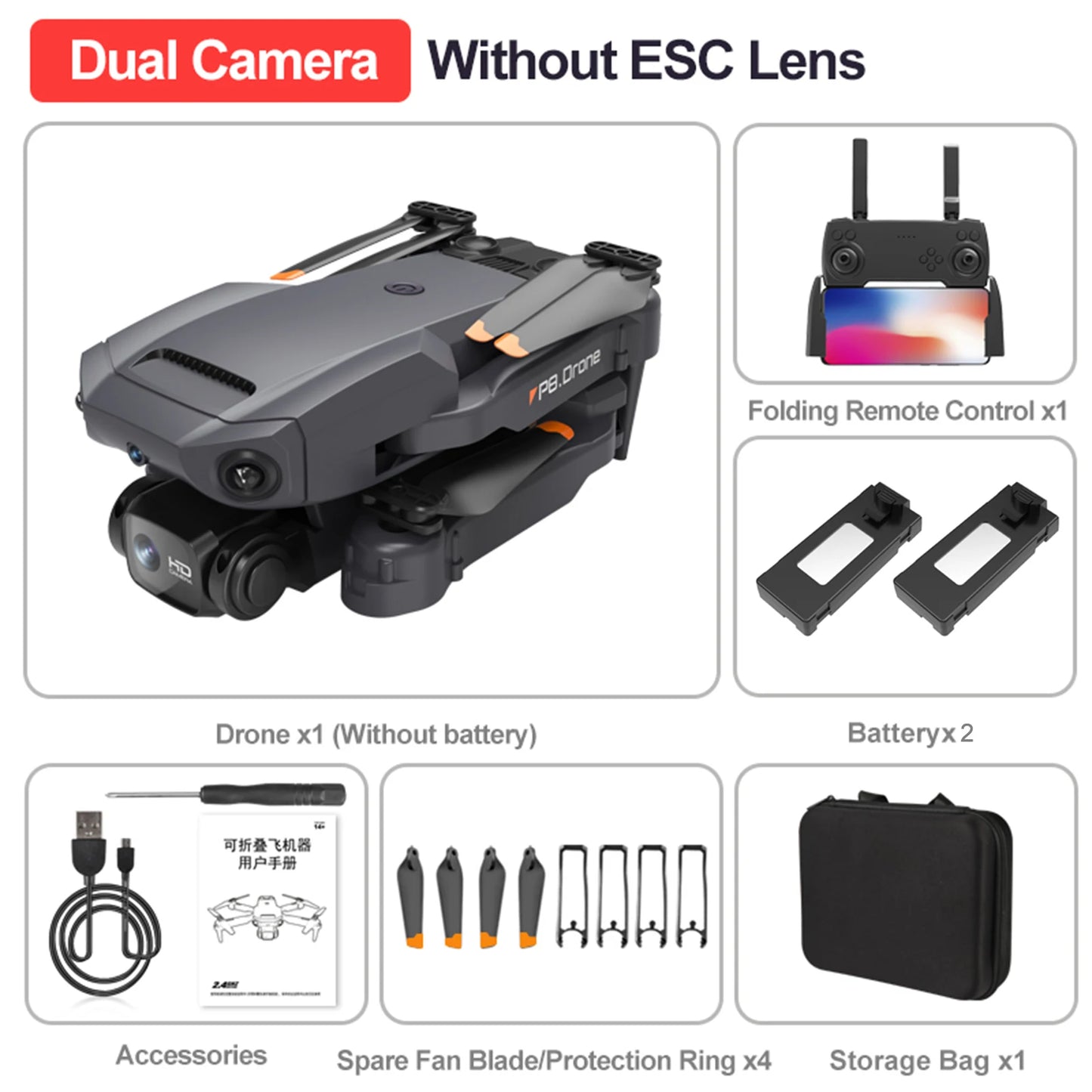FLY SKY 4K RC Drone With Camera And Gesture Control