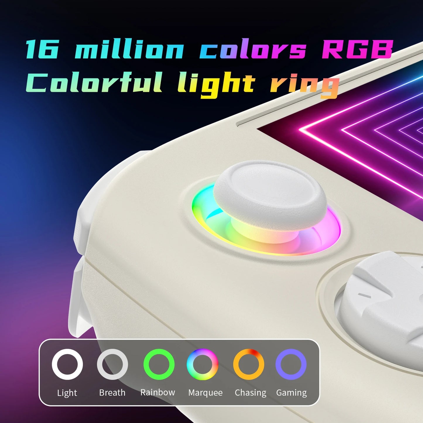Anbernic RGCube Handheld Game Console Android RGB Lighting