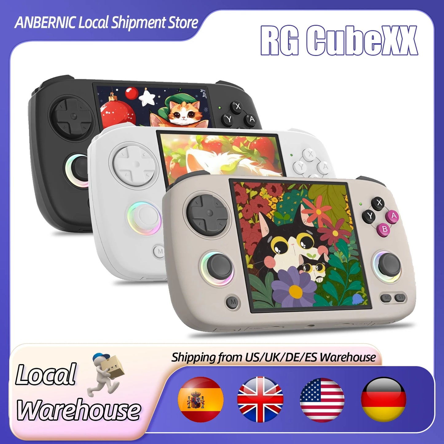 Anbernic RG CubeXX Retro Handheld Console With 64GB Card