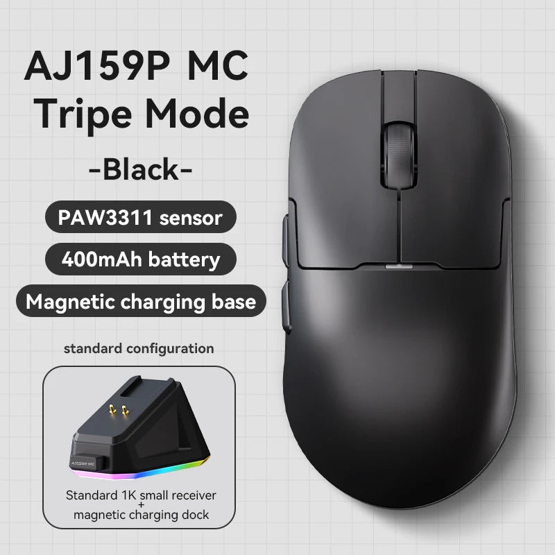 Ajazz AJ159P MC Wireless Gaming Mouse PAW3311 Sensor