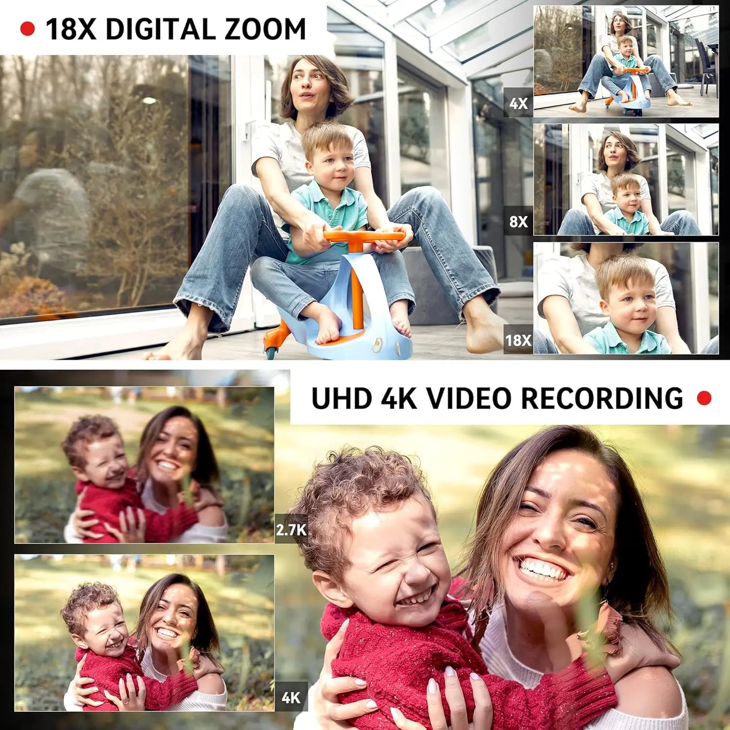 High Definition 4K Ultra HD Video Camera Camcorder Recorder