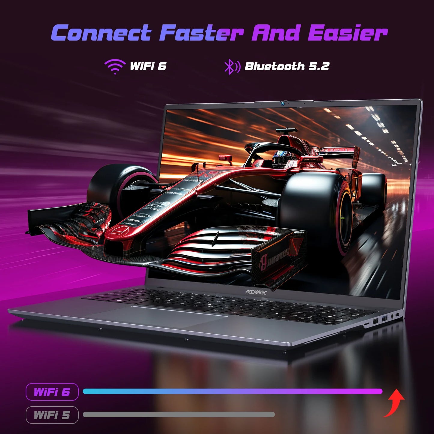 ACEMAGIC Ryzen 7 6800H Laptop 16GB RAM 512GB Windows11 Pro