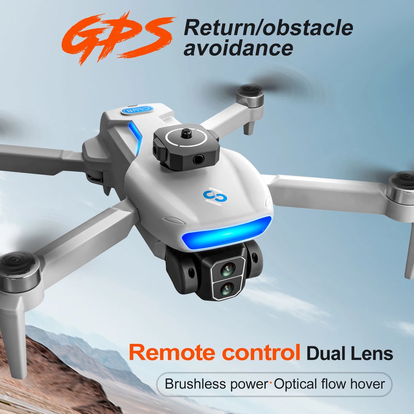 GPS Drone 4K Camera Foldable FPV Quadcopter Auto Return