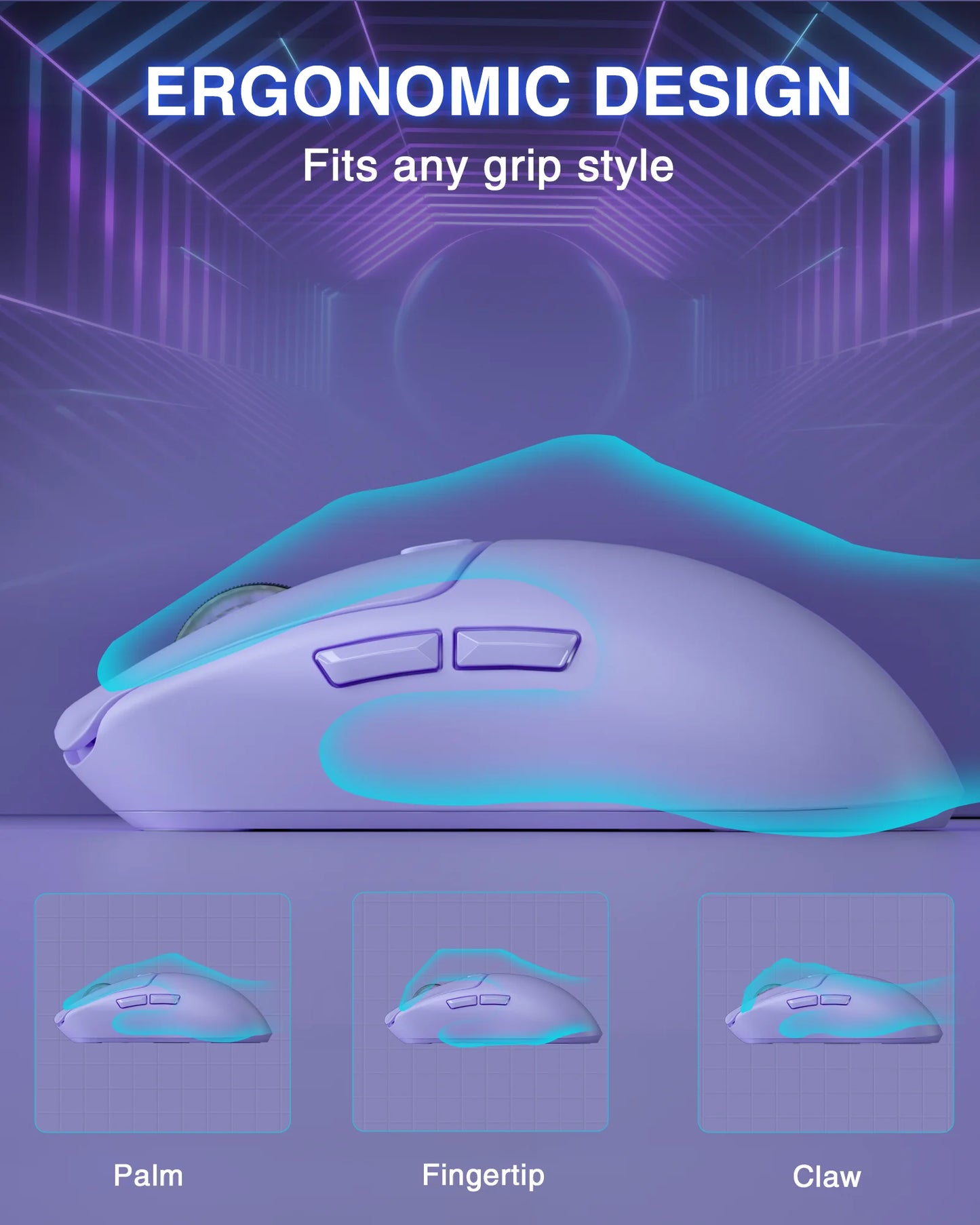 AULA SC580 Gaming Mouse Tri-Mode Wireless 10000 DPI
