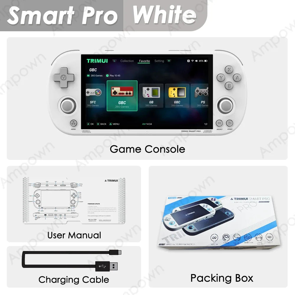 TRIMUICPU Trimui Smart Pro Handheld Game Console RGB