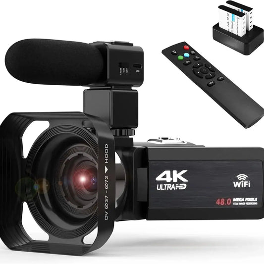 Oixie 4K Video Camcorder with 18X Digital Zoom and Touchscreen
