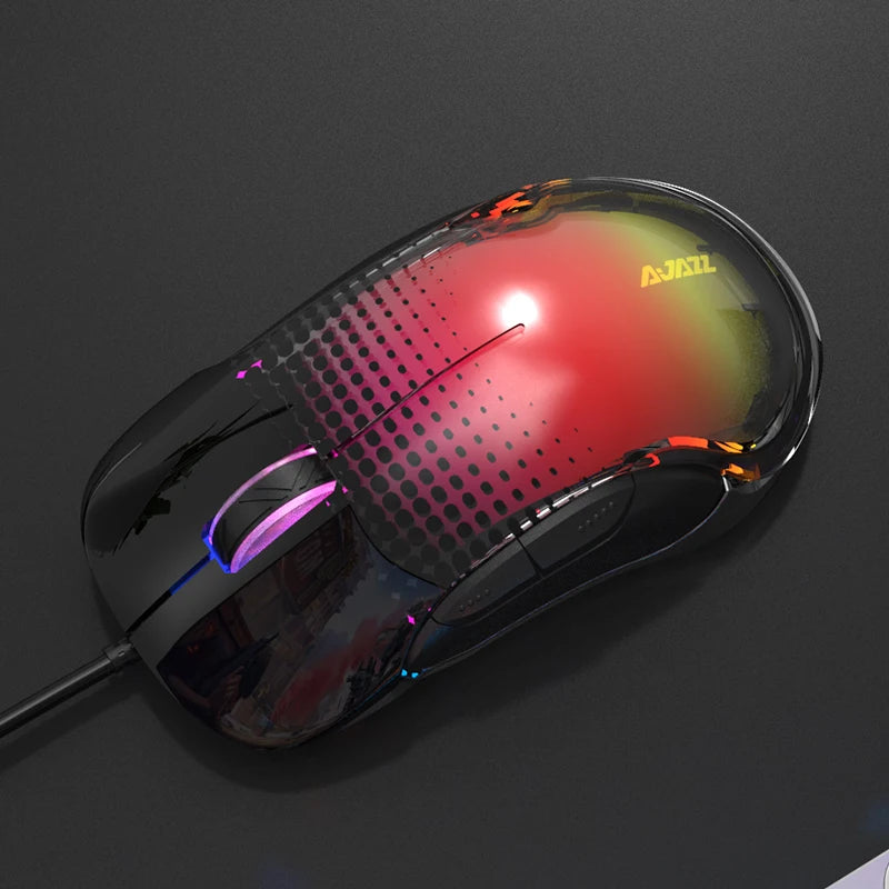 Ajazz J358 Gaming Mouse Wired USB C Backlit Esports