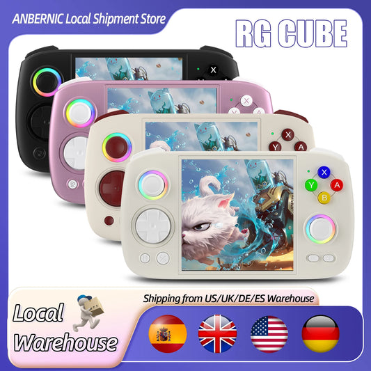Anbernic RGCube Handheld Game Console Android RGB Lighting