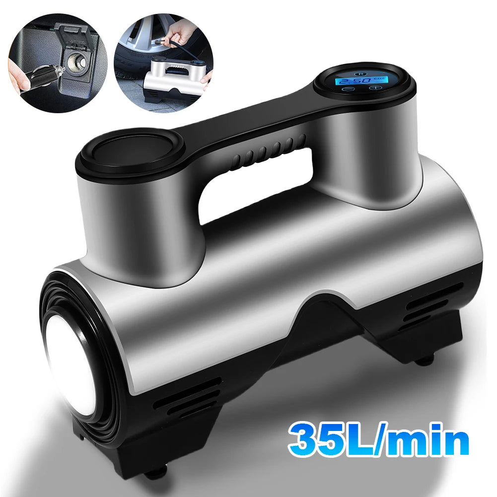 APWIKOGER Electric Tire Inflator Pump With LCD Display