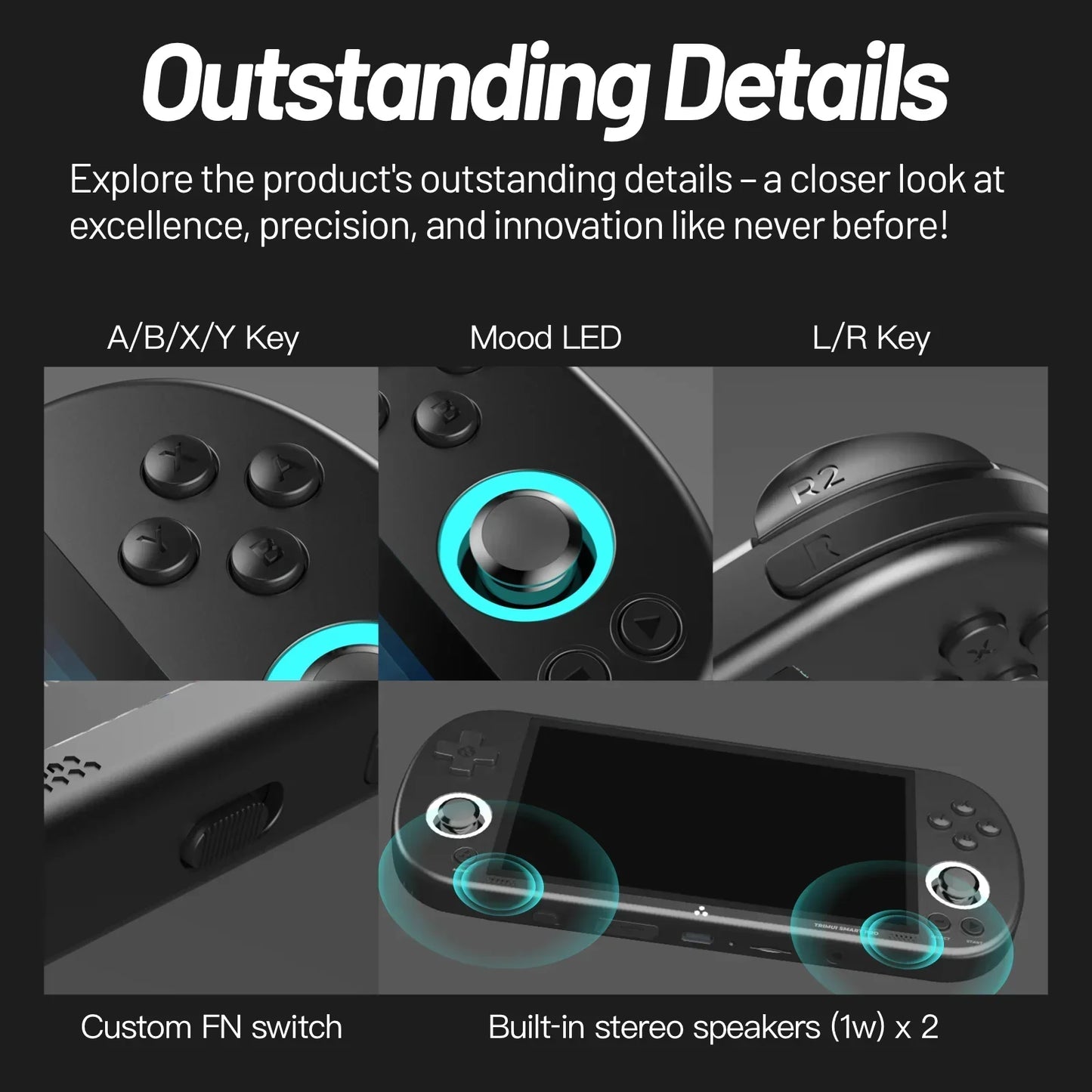 TRIMUICPU Trimui Smart Pro Handheld Game Console RGB