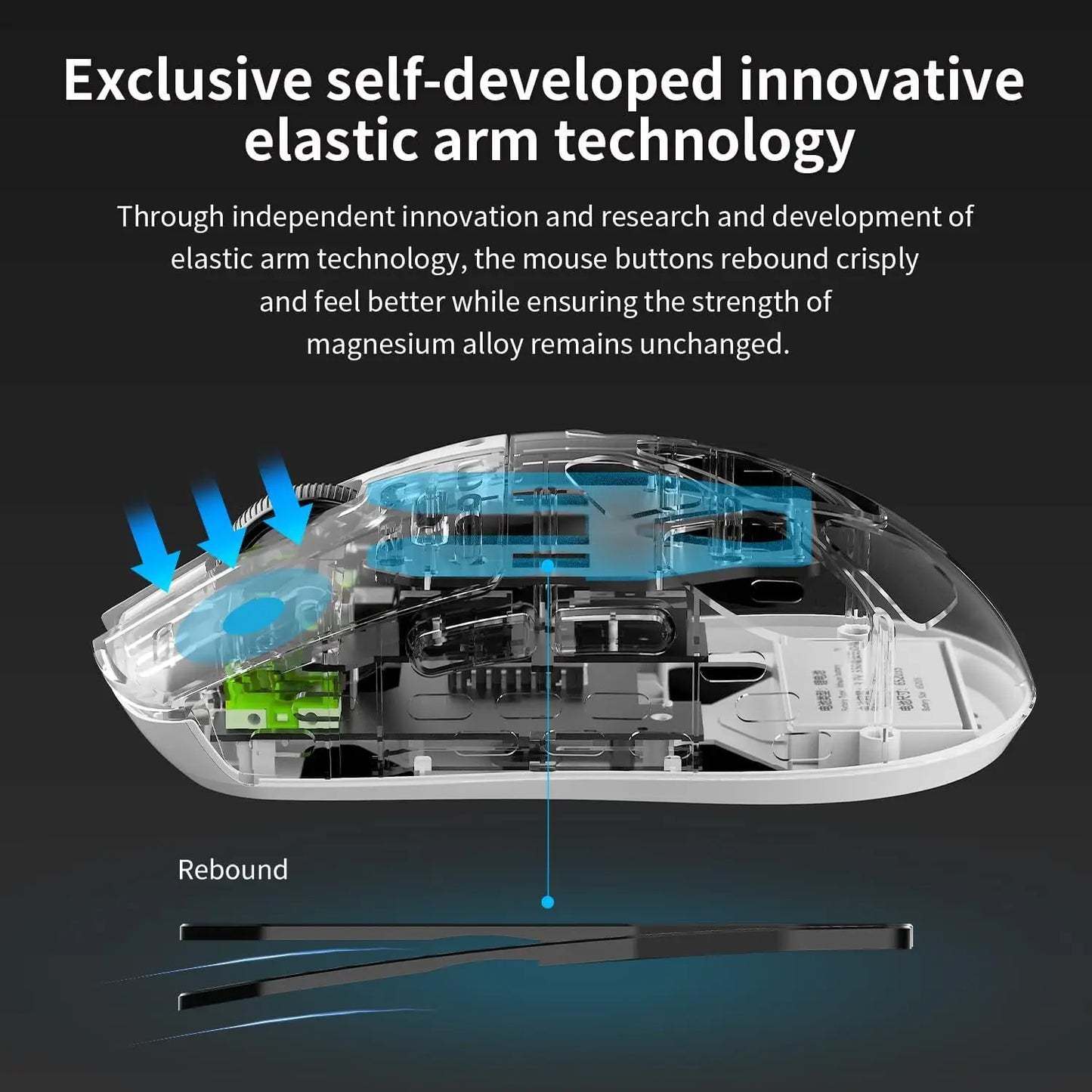 Ajazz AM3 Wireless Gaming Mouse Magnesium Alloy 30000DPI