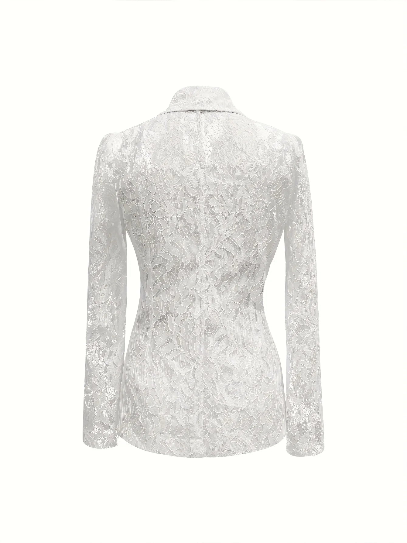 Guangdong Lace Trim Blazer Women Single Breasted Jacket