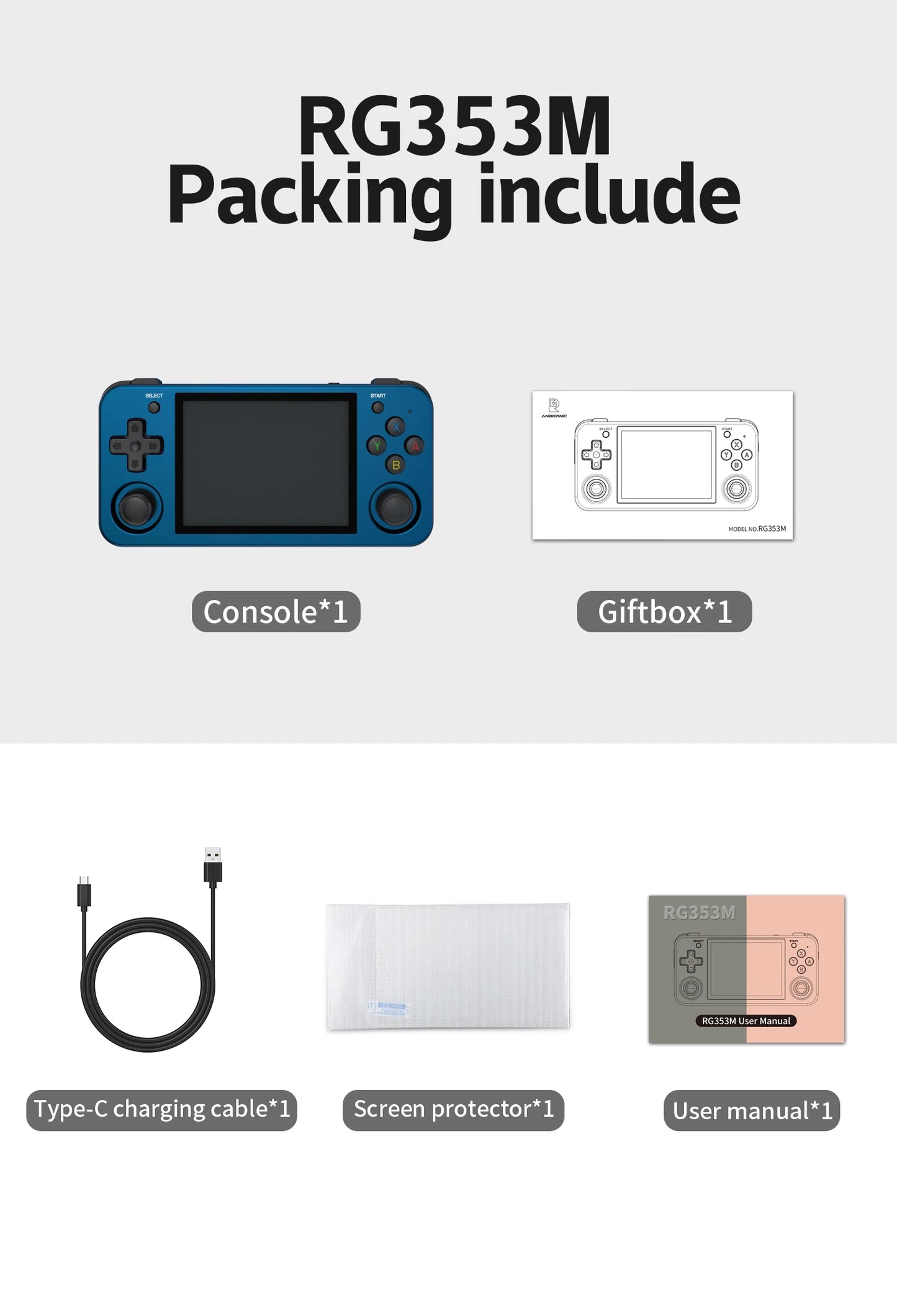 Anbernic RG353M Handheld Game Console Aluminium Alloy