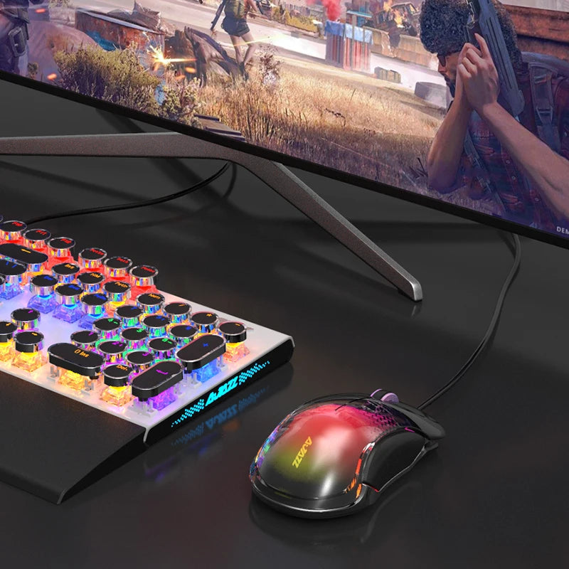 Ajazz J358 Gaming Mouse Wired USB C Backlit Esports