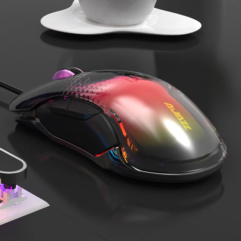 Ajazz J358 Gaming Mouse Wired USB C Backlit Esports