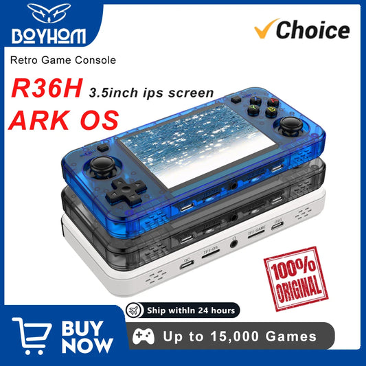 BOYHOM R36H Dual RAM Linux ARKOS Retro Handheld Console