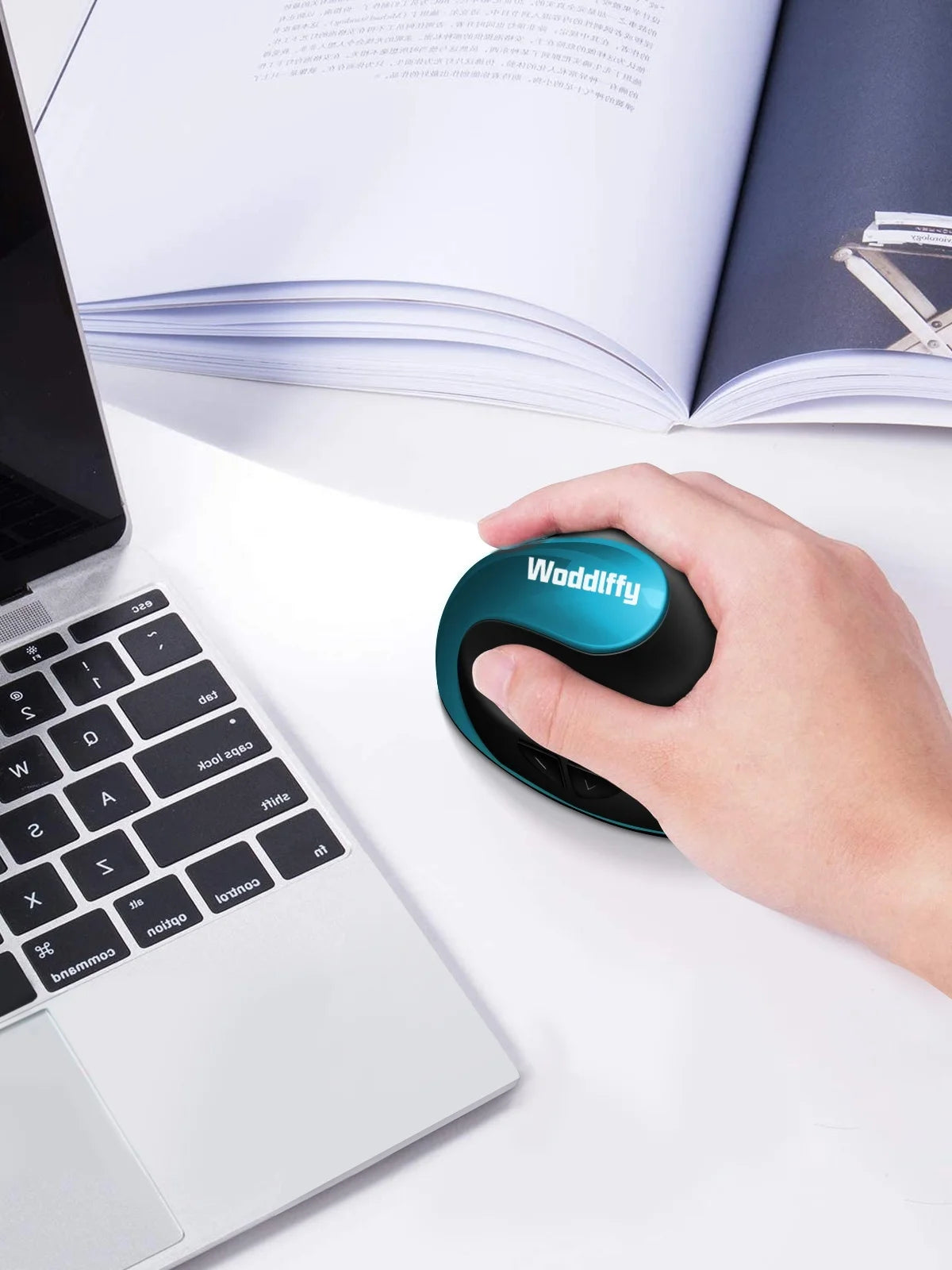 ASOYIOL Ergonomic Wireless Vertical Mouse 6 Buttons Laptop