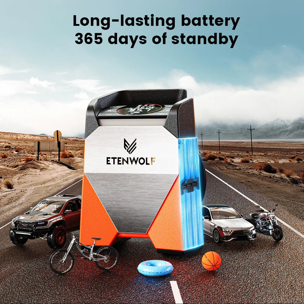 ETENWOLF Zephyr S3C Portable Air Compressor Car Inflator