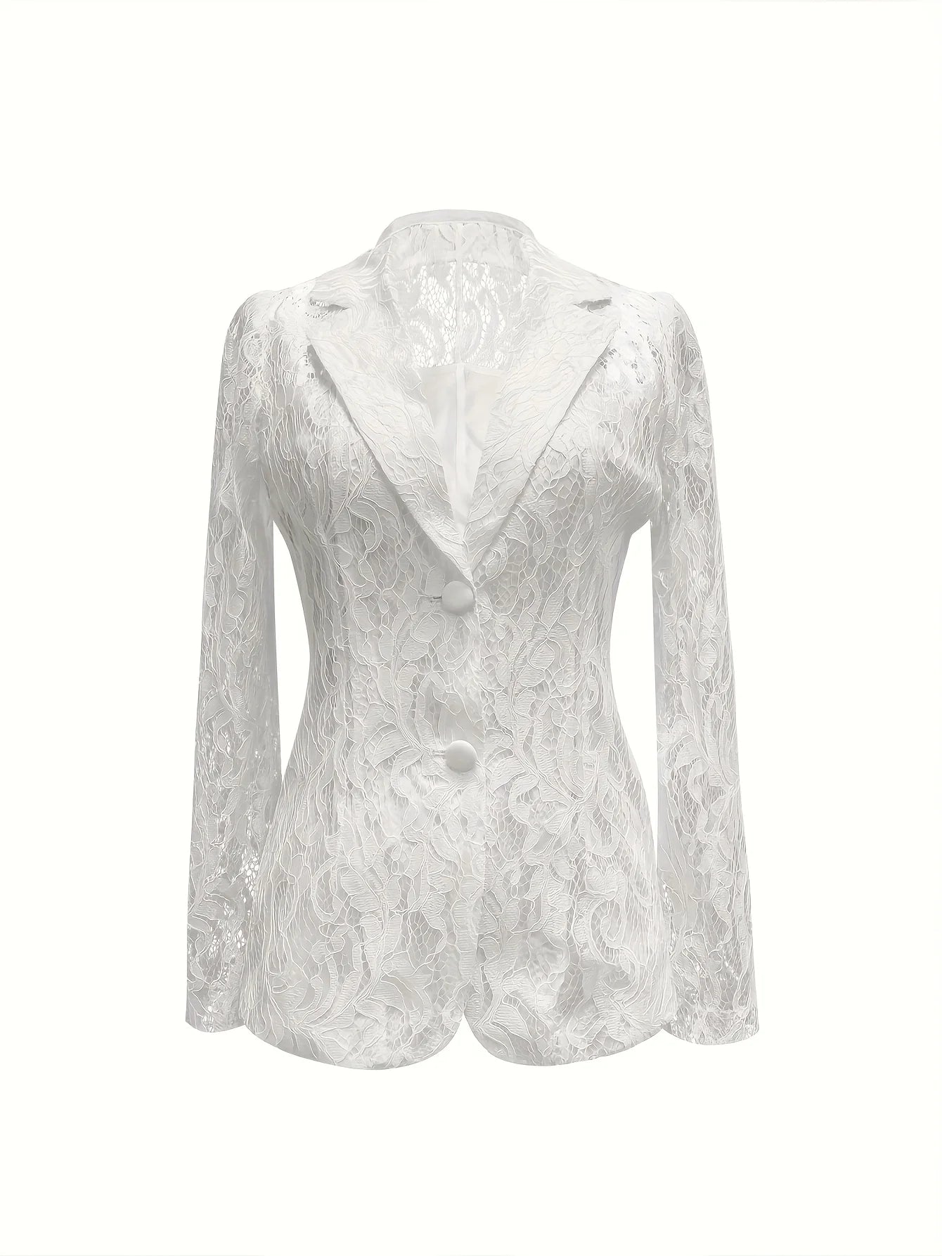 Guangdong Lace Trim Blazer Women Single Breasted Jacket