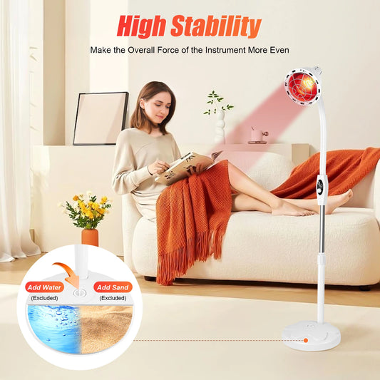 NOHign 275W Adjustable Infrared Heat Lamp For Pain Relief