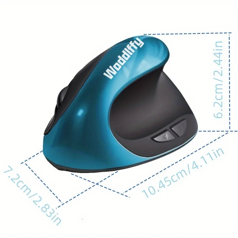 ASOYIOL Ergonomic Wireless Vertical Mouse 6 Buttons Laptop