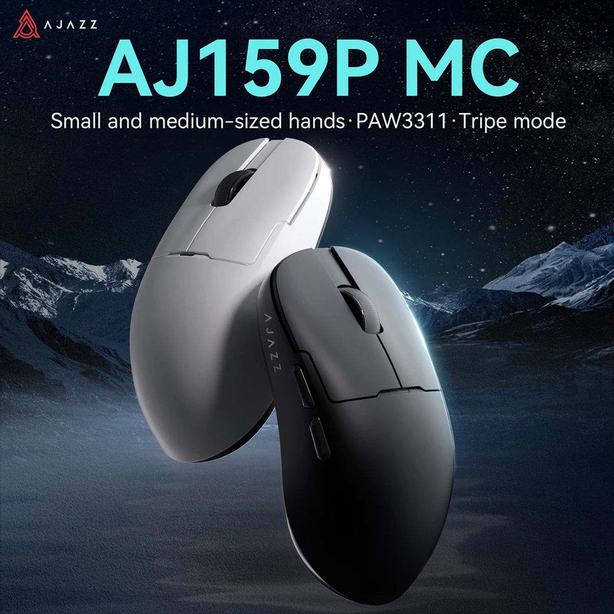 Ajazz AJ159P MC Wireless Gaming Mouse PAW3311 Sensor