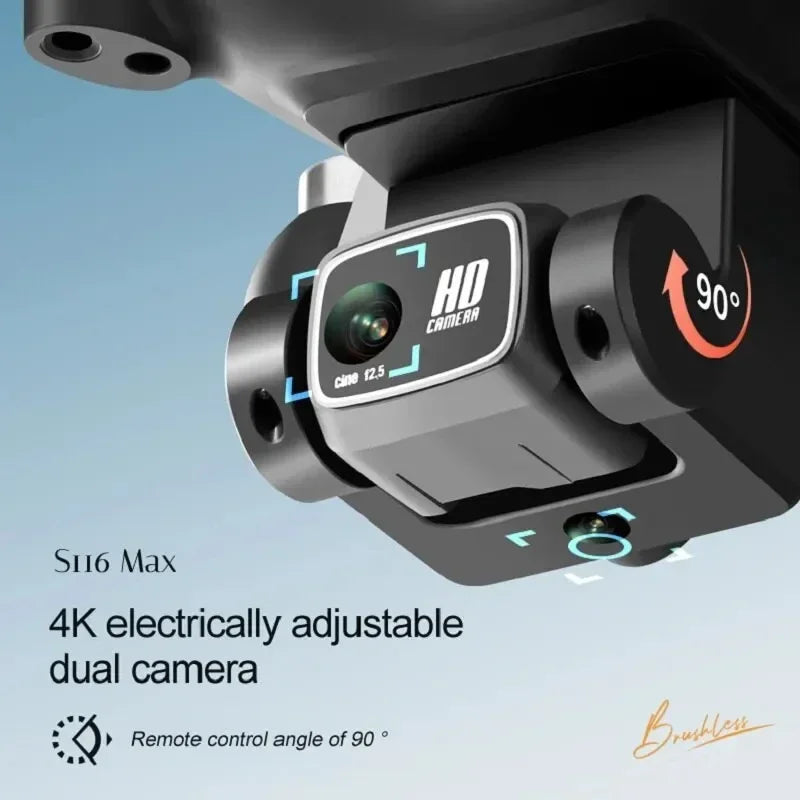 QJ S116 MAX Drone 8K Dual Camera Obstacle Avoidance