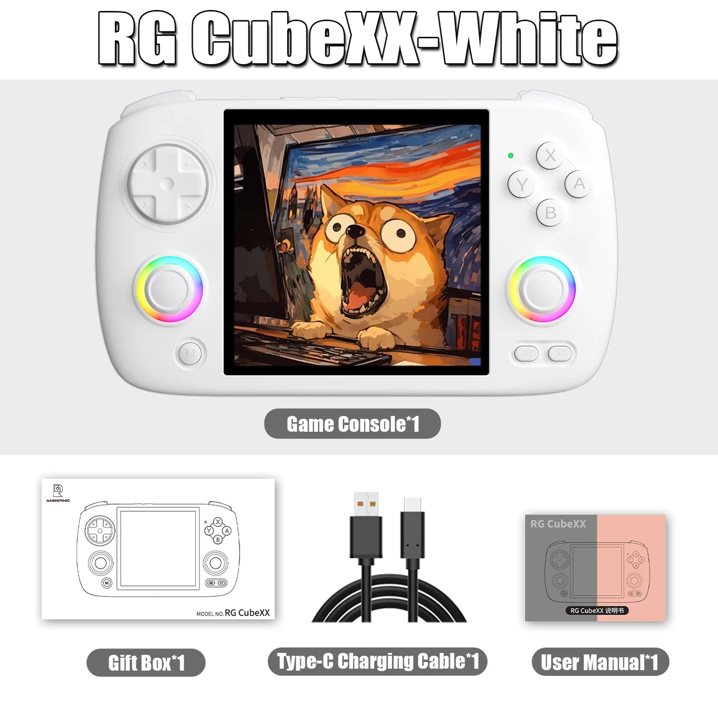 Anbernic RG CubeXX Retro Handheld Console With 64GB Card